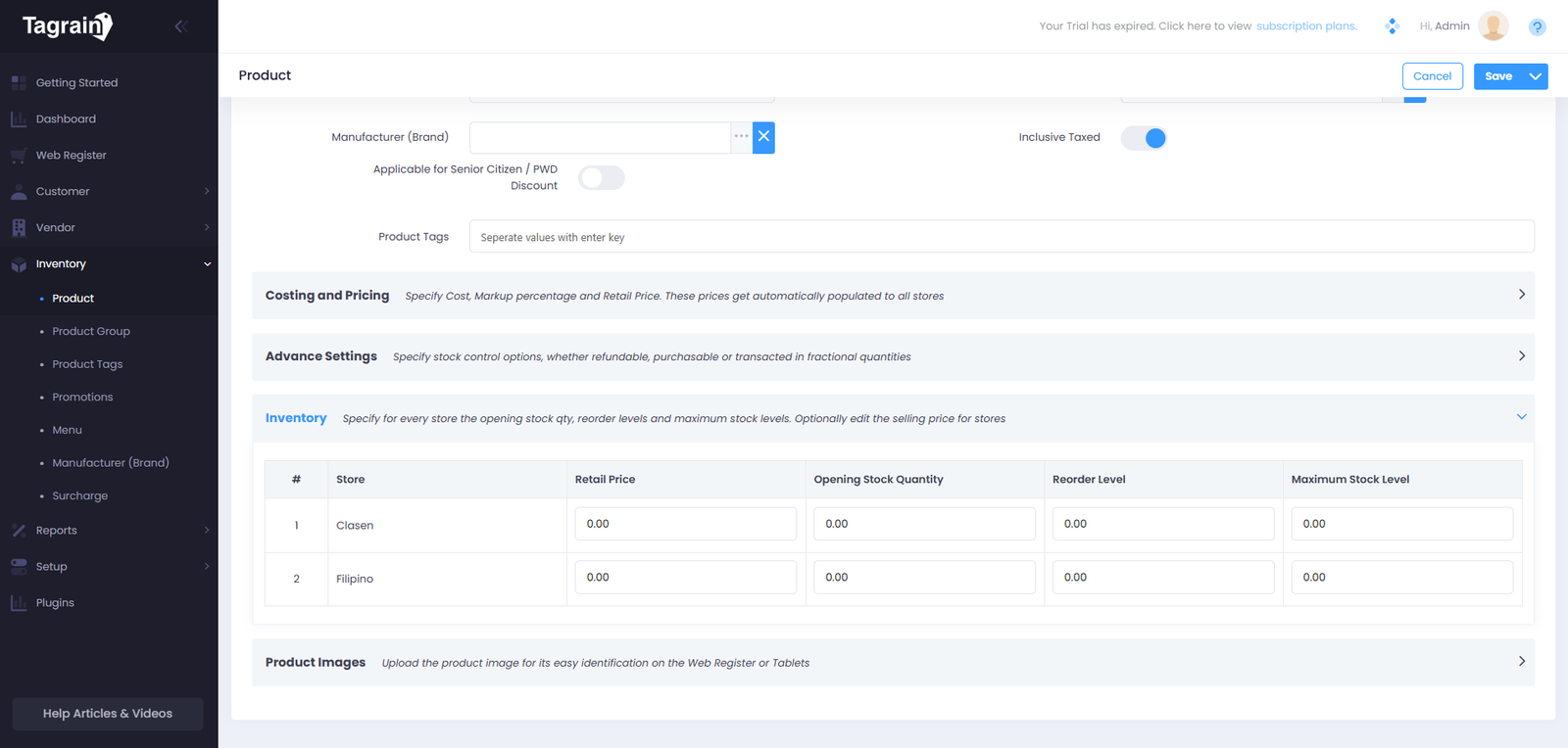 Add Vendor - Step 3